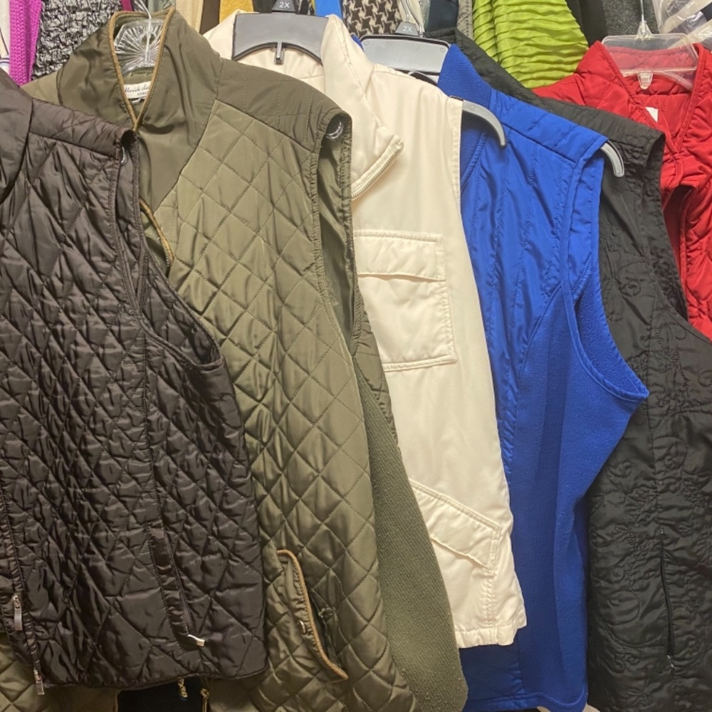 Multiple plus size vests